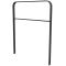 Lean-on hoop made of flat steel | 50 x 12 mm | in bent design | with cross bar | total width: 1000 mm | hot-dip galvanized and coated DB 703